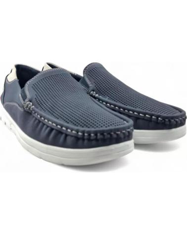 TIMBOS MOCASIN PICADO COMODO DE HOMBRE MARINO 131684 AZUL