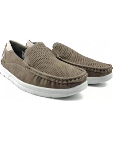 TIMBOS MOCASIN PICADO COMODO DE HOMBRE KAKI 131683 MARRóN
