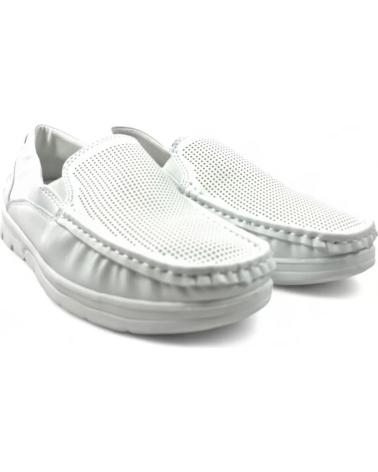 TIMBOS MOCASIN PICADO COMODO DE HOMBRE 131682 BLANCO