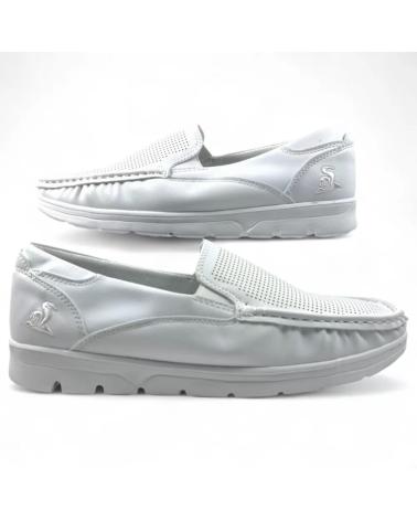 TIMBOS MOCASIN PICADO COMODO DE HOMBRE 131682 BLANCO