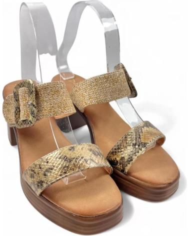 TIMBOS CLOG MIT HOLZABSATZ UND REPTIL-TEXTUR MODELL 131626 VARIOS COLORES