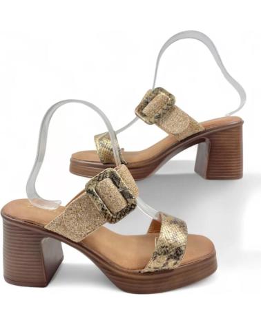 TIMBOS CLOG MIT HOLZABSATZ UND REPTIL-TEXTUR MODELL 131626 VARIOS COLORES