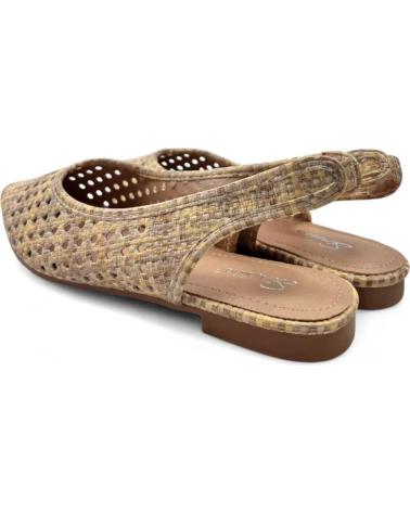 TIMBOS KHAKI BROWN SLINGBACK SHOE MODEL 131571 MARRóN