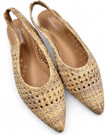 TIMBOS KHAKI BROWN SLINGBACK SHOE MODEL 131571 MARRóN