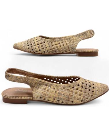 TIMBOS KHAKI BROWN SLINGBACK SHOE MODEL 131571 MARRóN