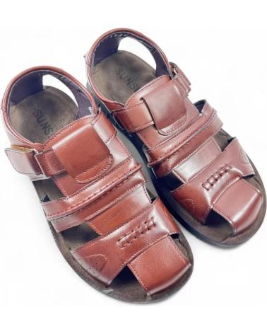 TIMBOS SANDALIA CERRADA DE HOMBRE MARRON 131561 MARRóN