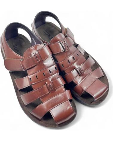 TIMBOS SANDALIA CERRADA DE HOMBRE MARRON 131558 MARRóN