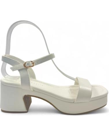 SANDALO CON TACCO TIMBOS 131549 BIANCO PER SPOSA BLANCO