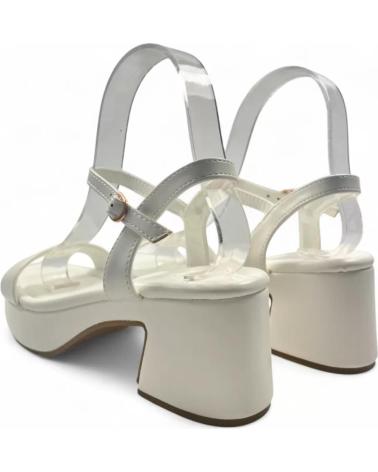 SANDALO CON TACCO TIMBOS 131549 BIANCO PER SPOSA BLANCO