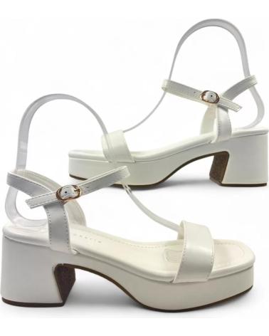 SANDALO CON TACCO TIMBOS 131549 BIANCO PER SPOSA BLANCO