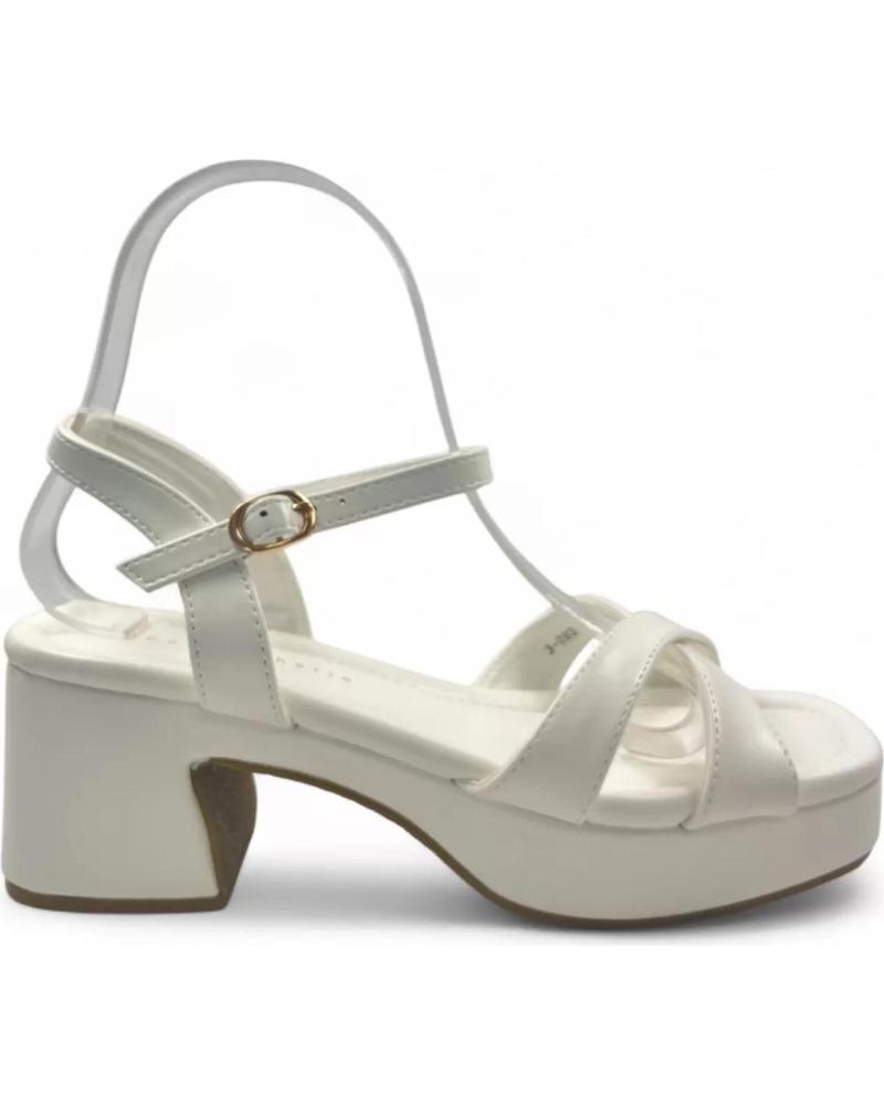 SANDALO CON TACCO TIMBOS 131541 BIANCO PER SPOSA BLANCO
