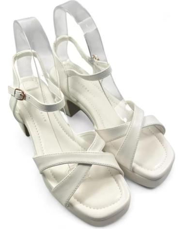 SANDALO CON TACCO TIMBOS 131541 BIANCO PER SPOSA BLANCO