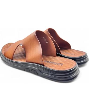 TIMBOS SANDALIA DE HOMBRE CAMEL 131489 MARRóN