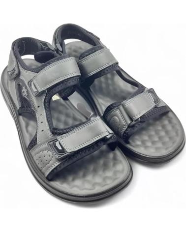 SANDALIA DEPORTIVA TIMBOS VELCRO GRIS MODELO 131481 GRIS