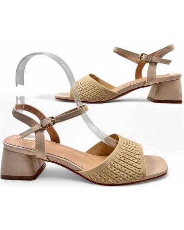 TIMBOS SANDALIA TACON VESTIR DE MUJER 131459 BEIGE