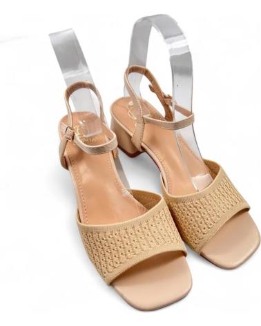 TIMBOS SANDALIA TACON VESTIR DE MUJER 131459 BEIGE