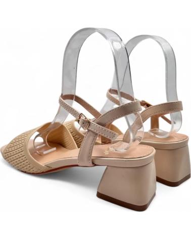 TIMBOS SANDALIA TACON VESTIR DE MUJER 131459 BEIGE