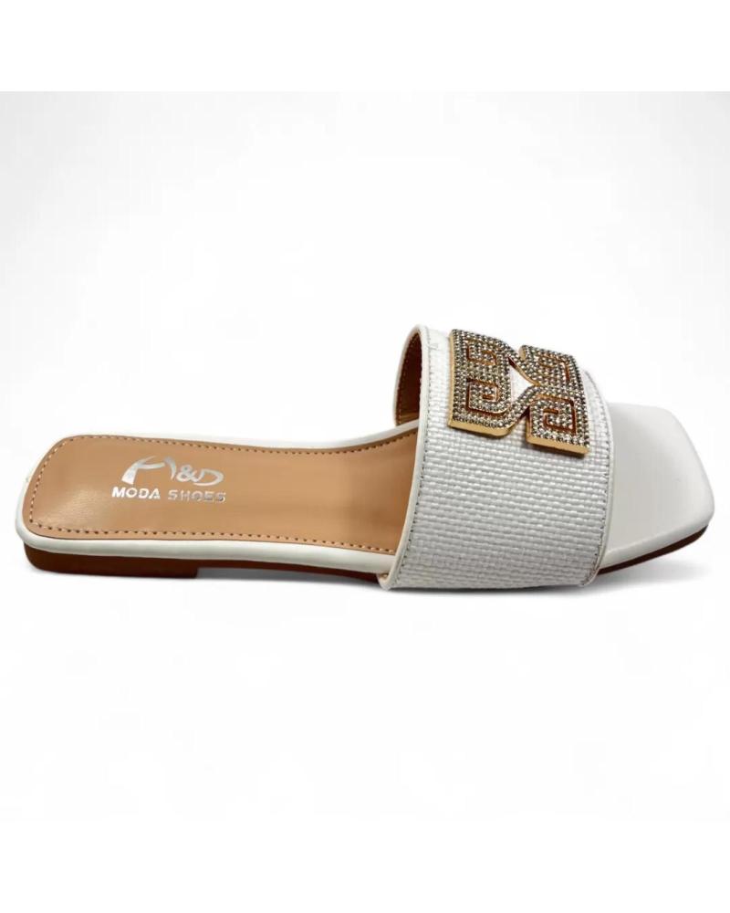 TIMBOS SANDALIA PLANA DE MUJER 131447 BLANCO