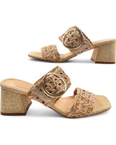 TIMBOS HEELED SANDAL MODEL 131441 BEIGE BEIGE