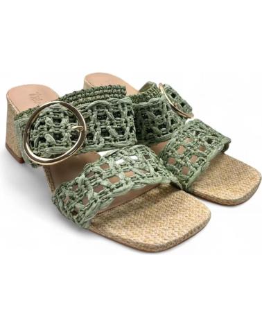 TIMBOS HEELED SANDAL MODEL 131440 GREEN VERDE