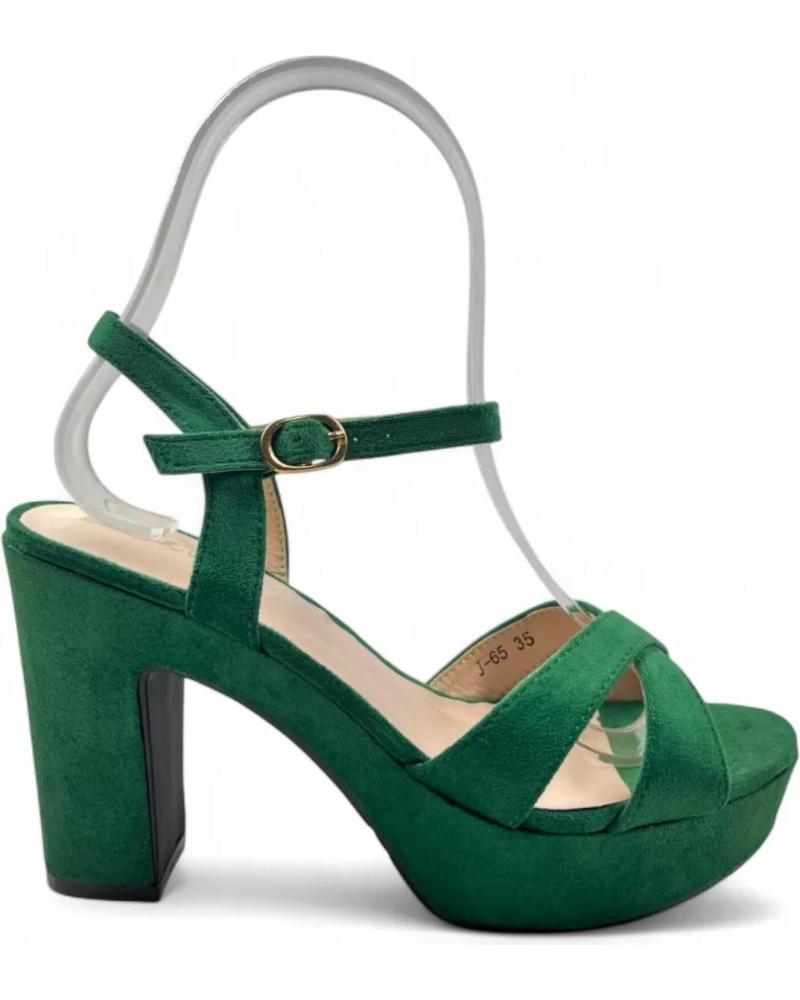 TIMBOS PLATFORM HEEL SANDAL MODEL 131425 GREEN VERDE