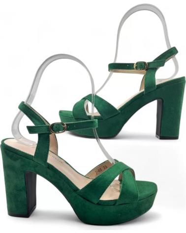 TIMBOS PLATFORM HEEL SANDAL MODEL 131425 GREEN VERDE
