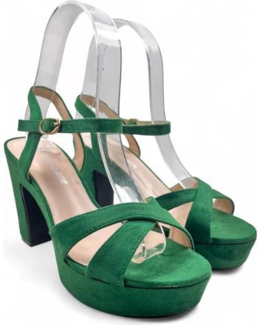 TIMBOS PLATFORM HEEL SANDAL MODEL 131425 GREEN VERDE