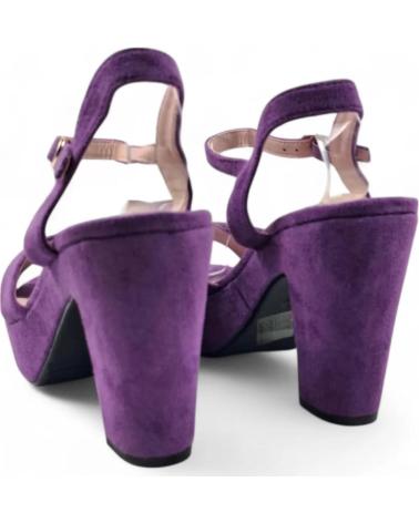 TIMBOS PLATFORM HEEL SANDAL MODEL 131423 PURPLE MORADO