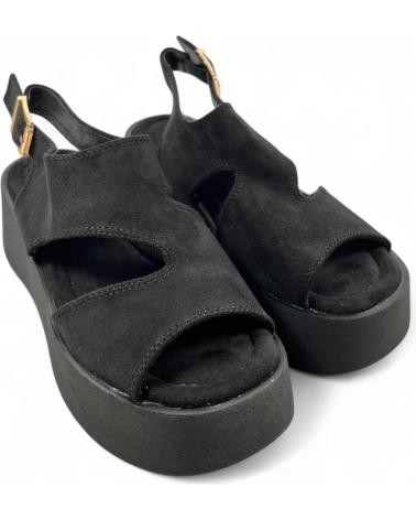 TIMBOS SANDALIA PLATAFORMA MUJER 131412 NEGRO