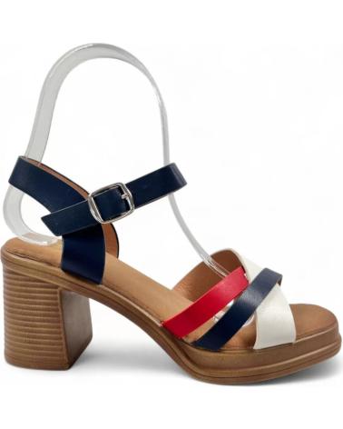 TIMBOS SANDALIA TACON MADERA MUJER 131406 AZUL