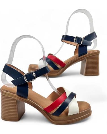 TIMBOS SANDALIA TACON MADERA MUJER 131406 AZUL