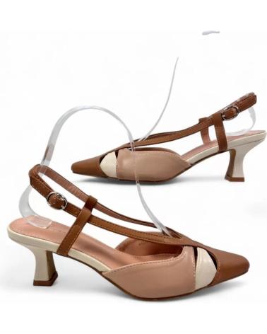 TIMBOS TACON DESTALONADO VESTIR DE MUJER 131389 BEIGE