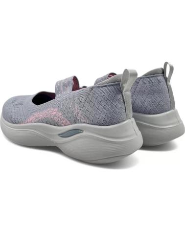 TIMBOS GREY ELASTIC SPORTY MARY JANES MODEL 131051 GRIS