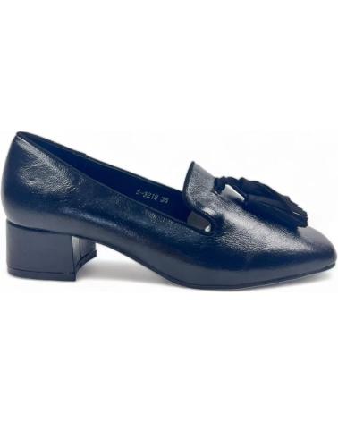 MOCASÍN DE TACÓN TIMBOS 129174 NEGRO NEGRO