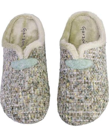 GARZON 15400 594 ZAPATILLAS DE CASA DE MUJER VERDE CLARO