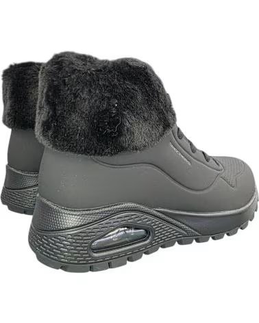 SKECHERS STIVALETTO UNO RUGGED-FALL AIR 167274-BBK NERO NEGRO