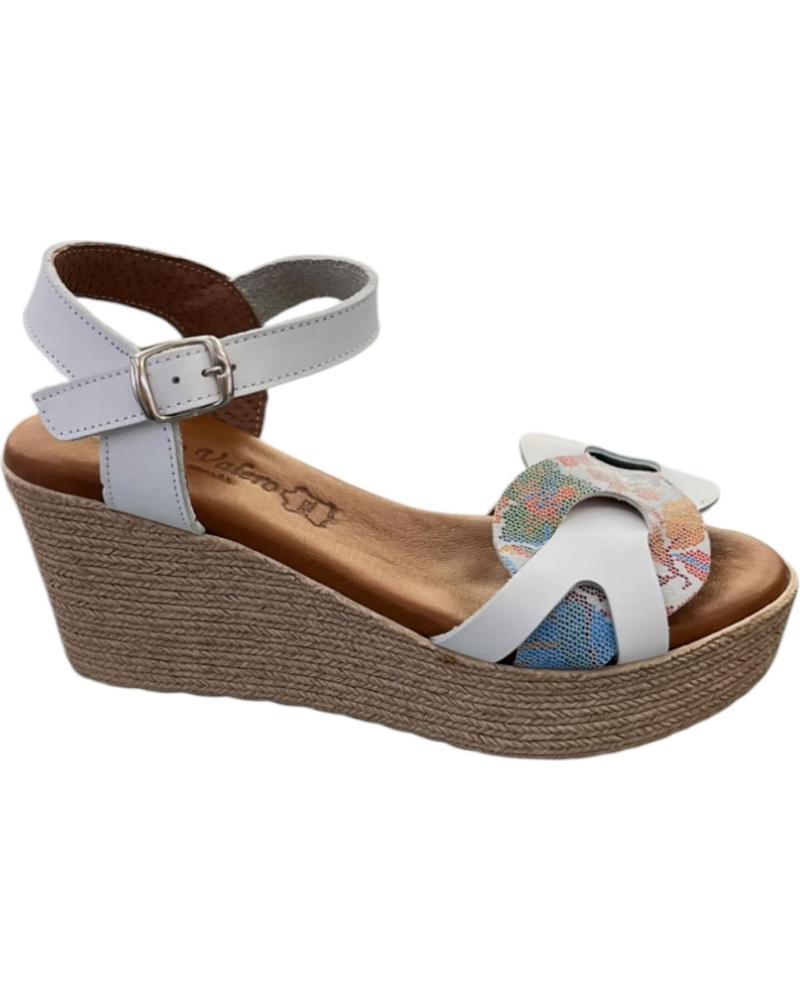 FANNY VALERO SANDALIA CUNA 218 BLANCO VARIOS COLORES