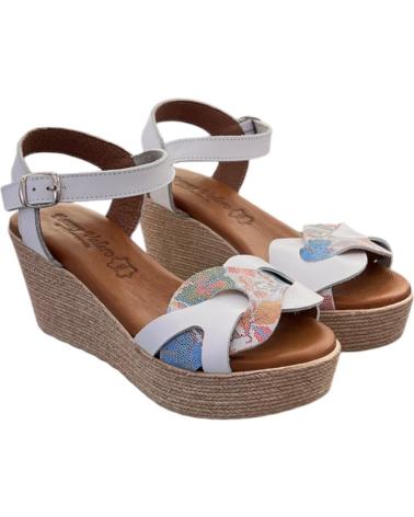 FANNY VALERO SANDALIA CUNA 218 BLANCO VARIOS COLORES