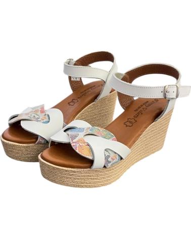 FANNY VALERO SANDALIA CUNA 218 BLANCO VARIOS COLORES