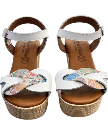 FANNY VALERO SANDALIA CUNA 218 BLANCO VARIOS COLORES