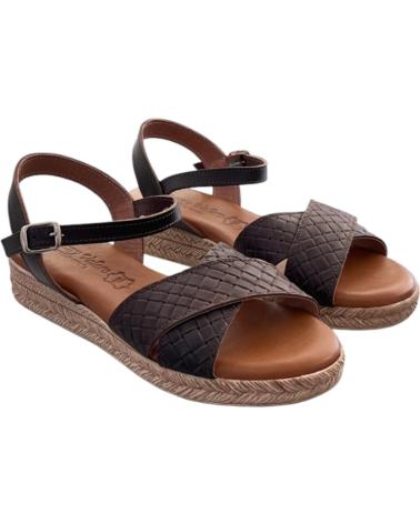 FANNY VALERO SANDALIA PIEL 419 MARRON VARIOS COLORES