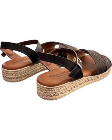 FANNY VALERO SANDALIA PIEL 419 MARRON VARIOS COLORES