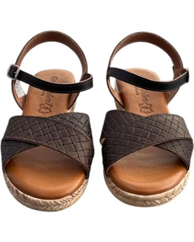 FANNY VALERO SANDALIA PIEL 419 MARRON VARIOS COLORES