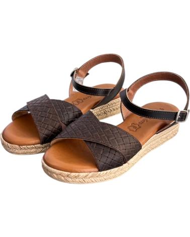 FANNY VALERO SANDALIA PIEL 419 MARRON VARIOS COLORES