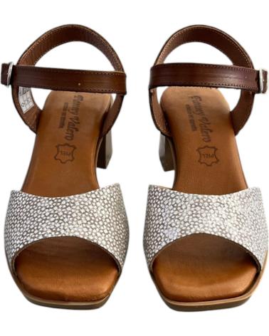 FANNY VALERO SANDALIA TACON 1203 TAUPE VARIOS COLORES
