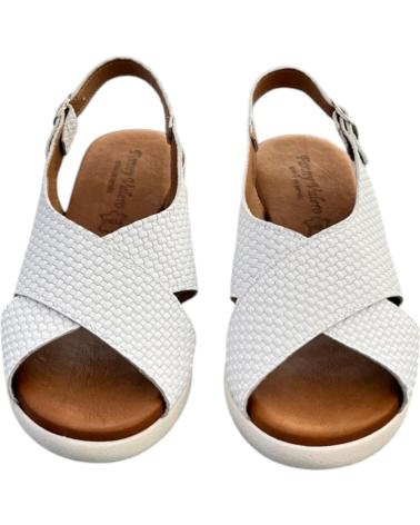 FANNY VALERO SANDALIA CRUZADA 237 BLANCO VARIOS COLORES