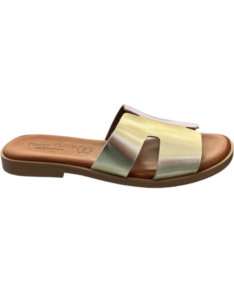 FANNY VALERO ZUECOS PLANOS 240 ORO VARIOS COLORES