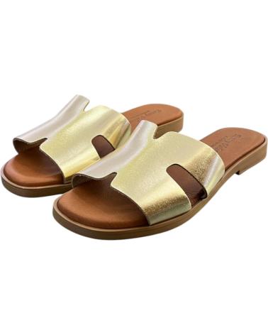 FANNY VALERO ZUECOS PLANOS 240 ORO VARIOS COLORES