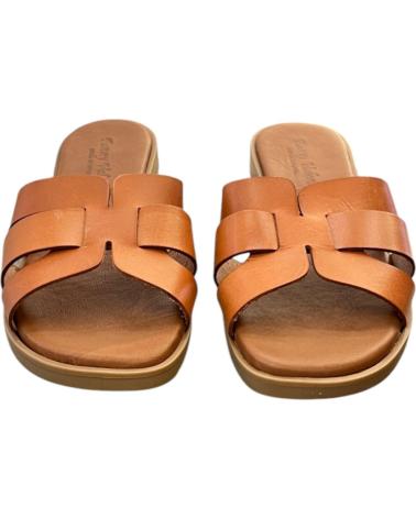 FANNY VALERO ZUECOS PLANOS 246 CANELA VARIOS COLORES