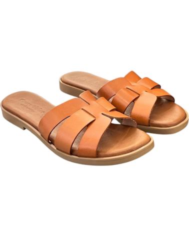 FANNY VALERO ZUECOS PLANOS 246 CANELA VARIOS COLORES